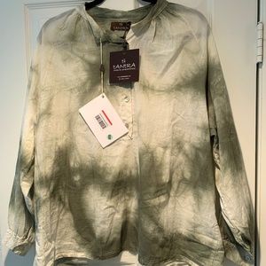 Tantra brand (imported) tie-dyed cotton boho blouse NEW w/tags